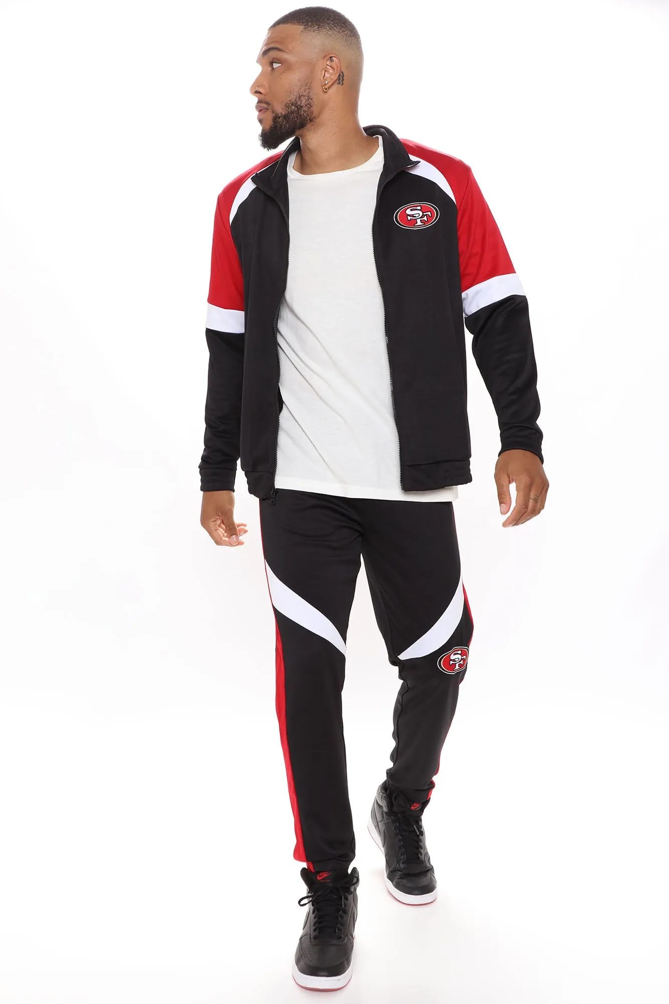 49ers Track Top - Black