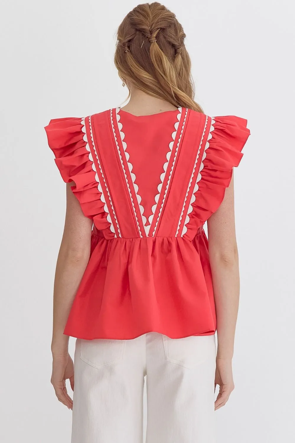 Ansel Scallop Trim Top