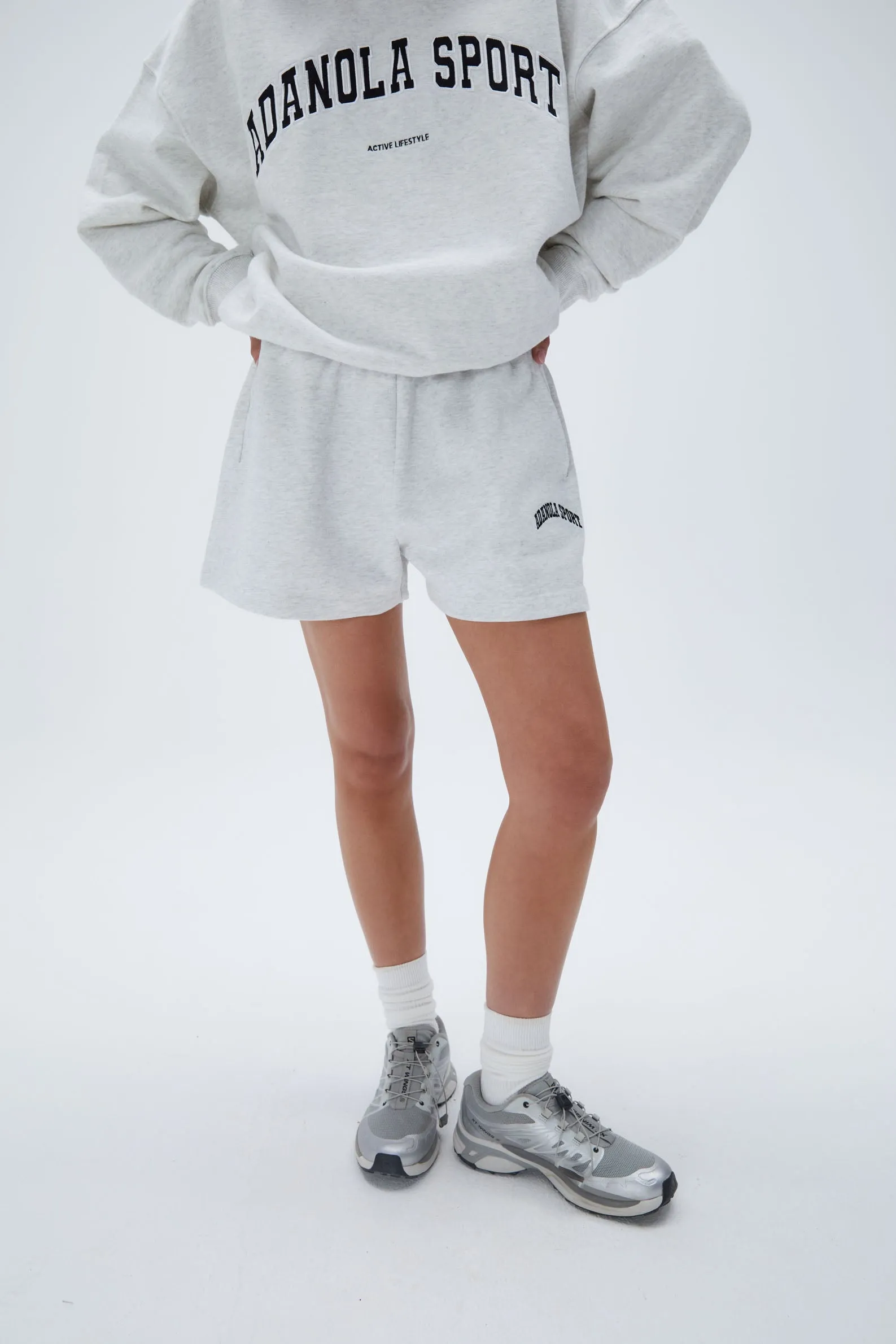 AS Sweat Shorts - Light Grey Melange