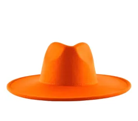 Atlanta Wide Brim Fedora - Orange