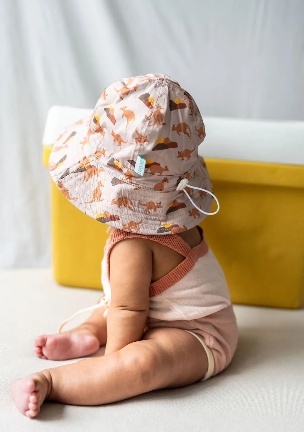 Aussie Sunset Wide Brim Infant Hat