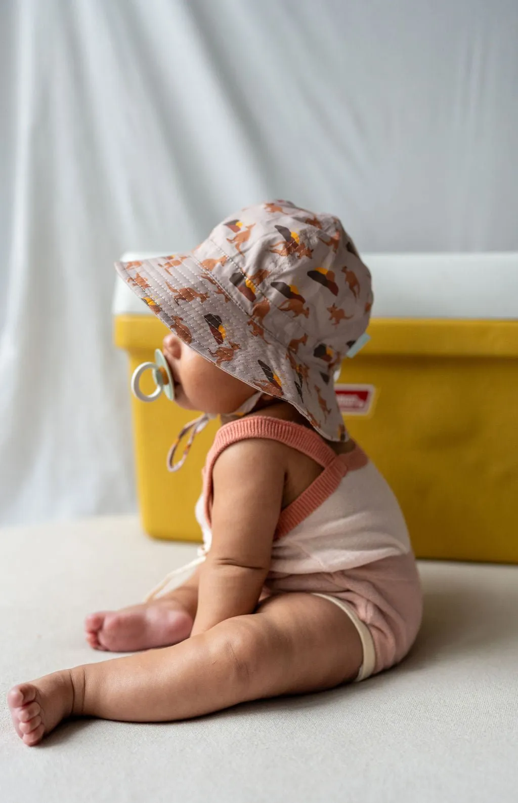 Aussie Sunset Wide Brim Infant Hat