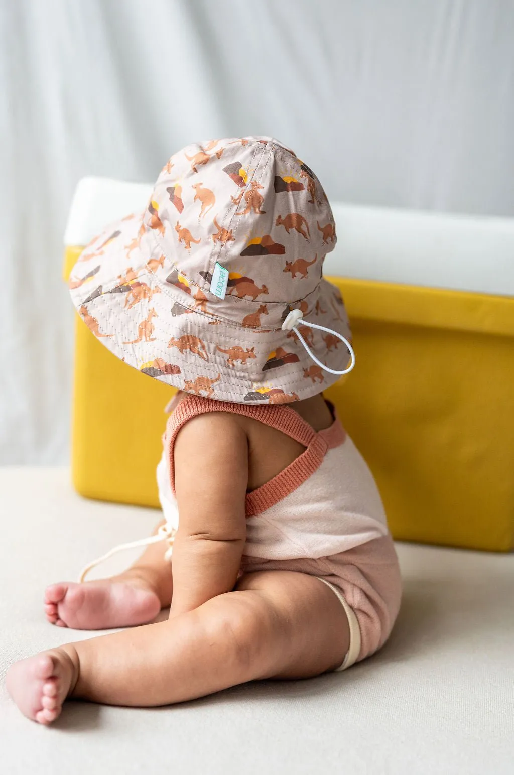 Aussie Sunset Wide Brim Infant Hat