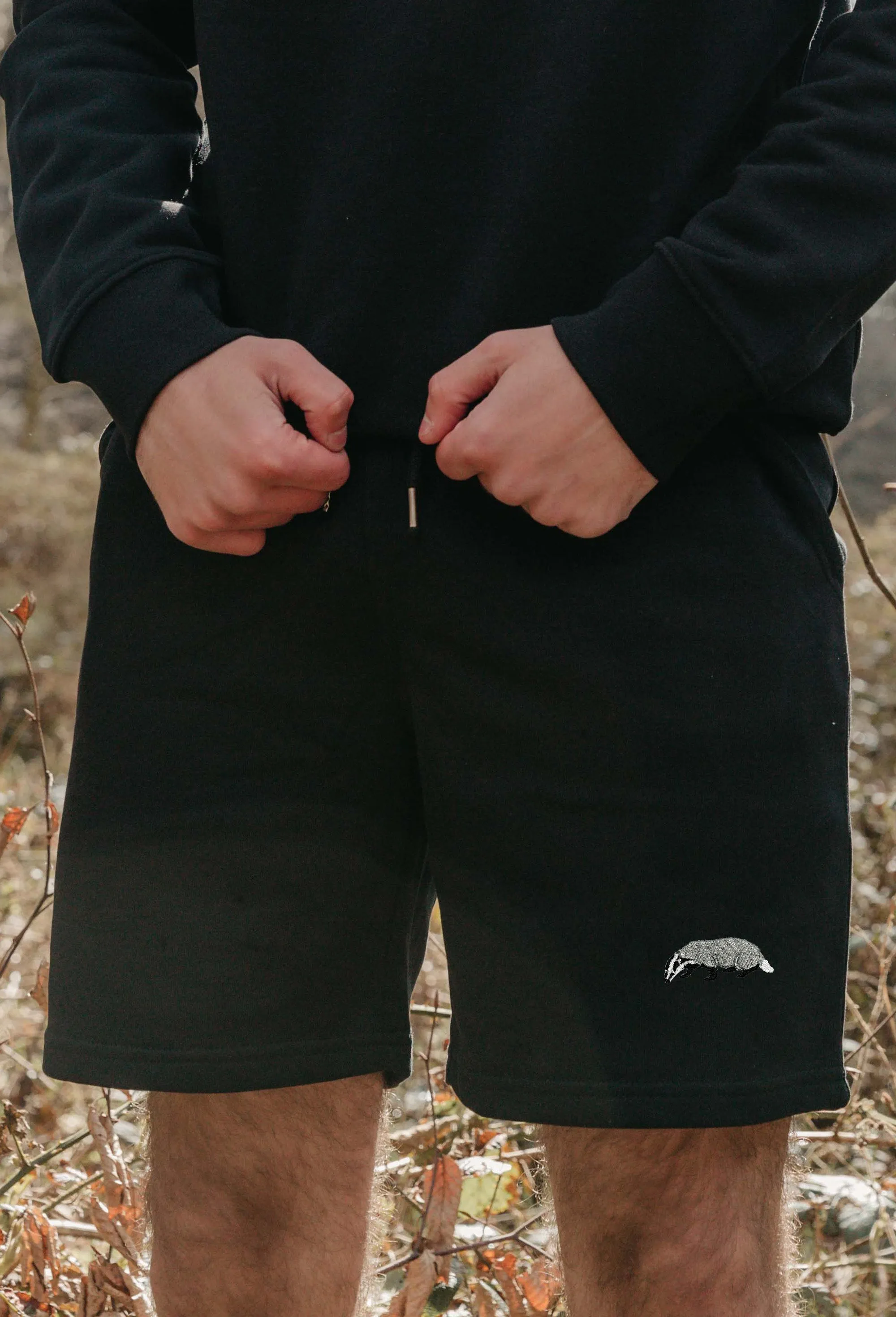 badger mens sweat shorts