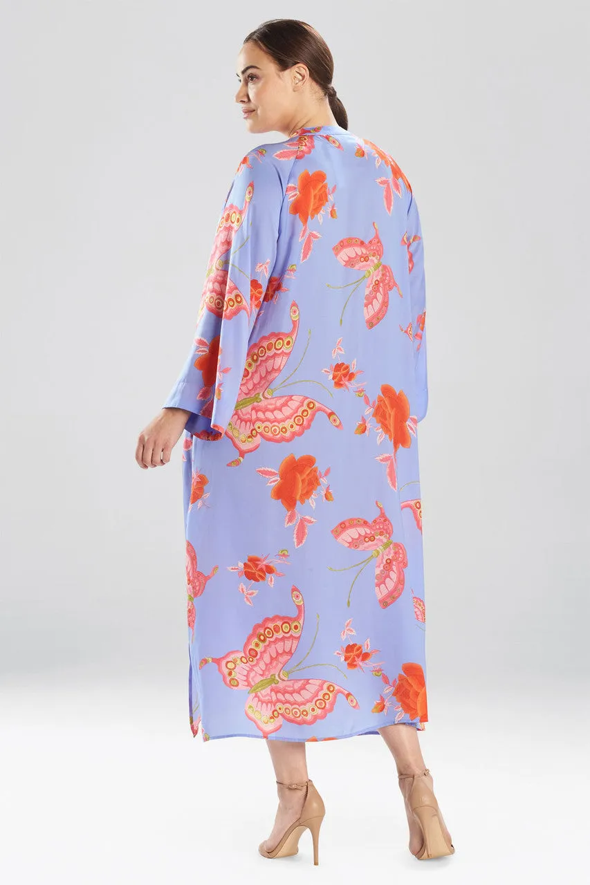 Butterfly Garden Zip Caftan