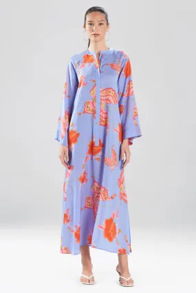 Butterfly Garden Zip Caftan