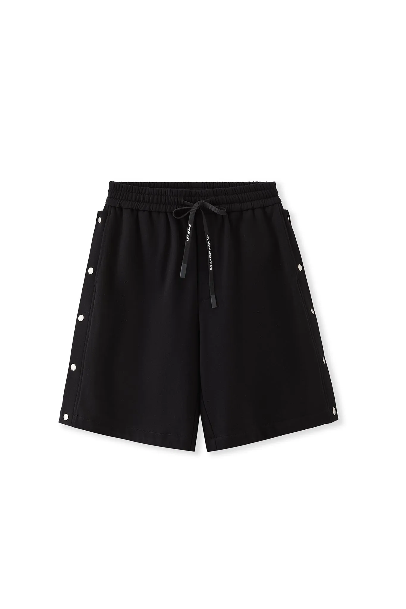 BUTTON SHORTS BLACK