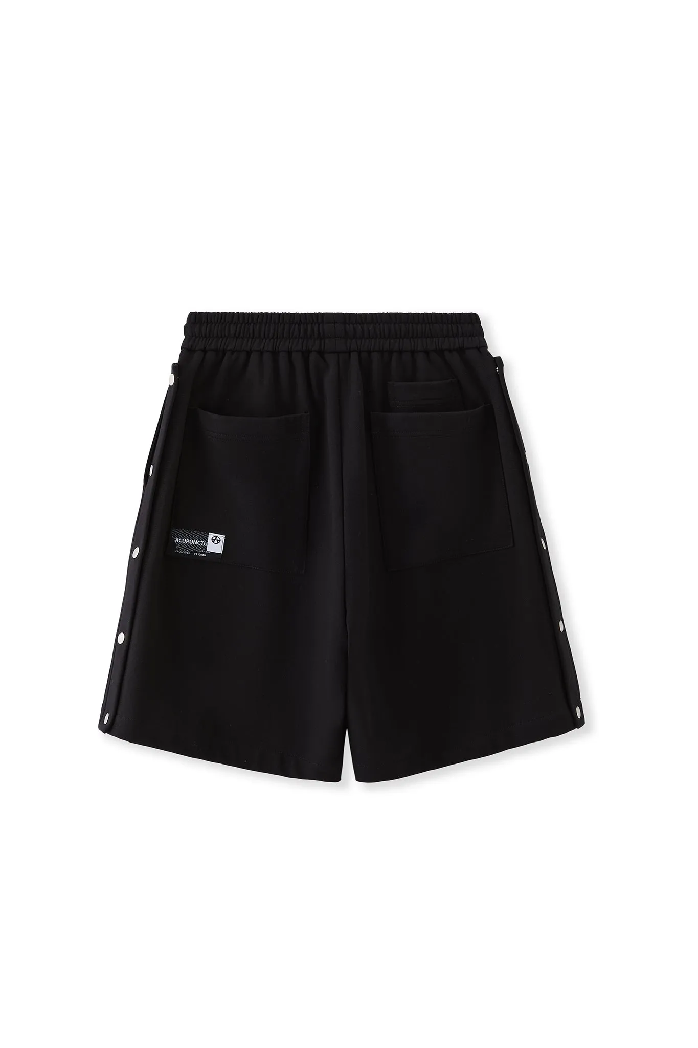 BUTTON SHORTS BLACK