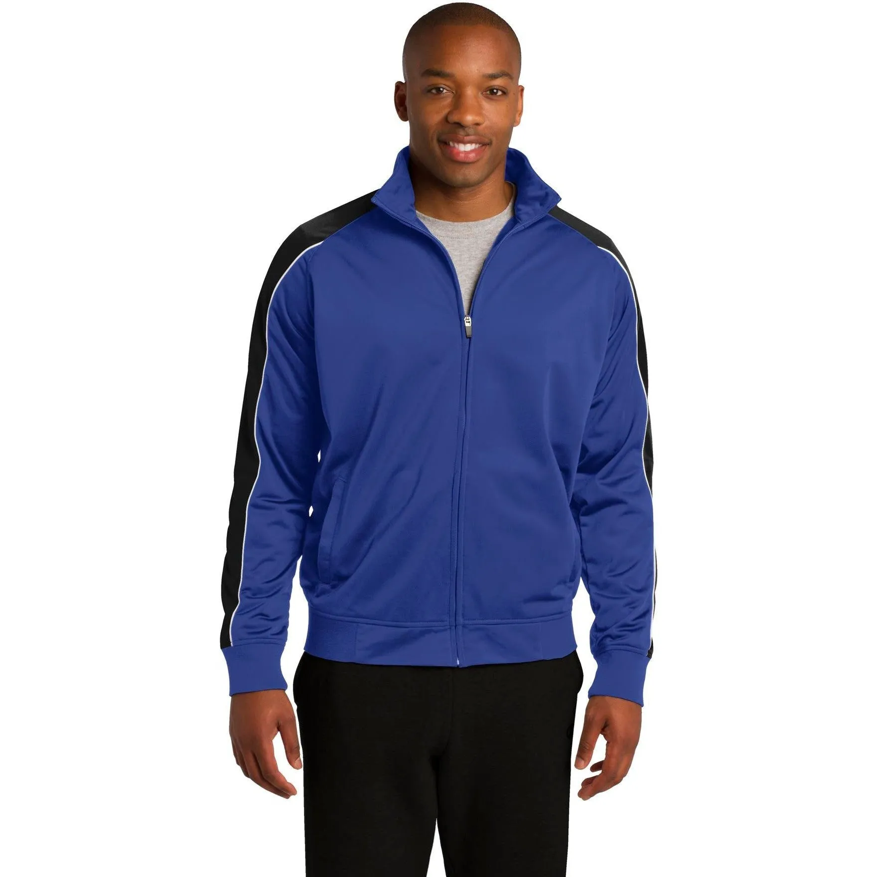 CLOSEOUT - Sport-Tek Piped Tricot Track Jacket