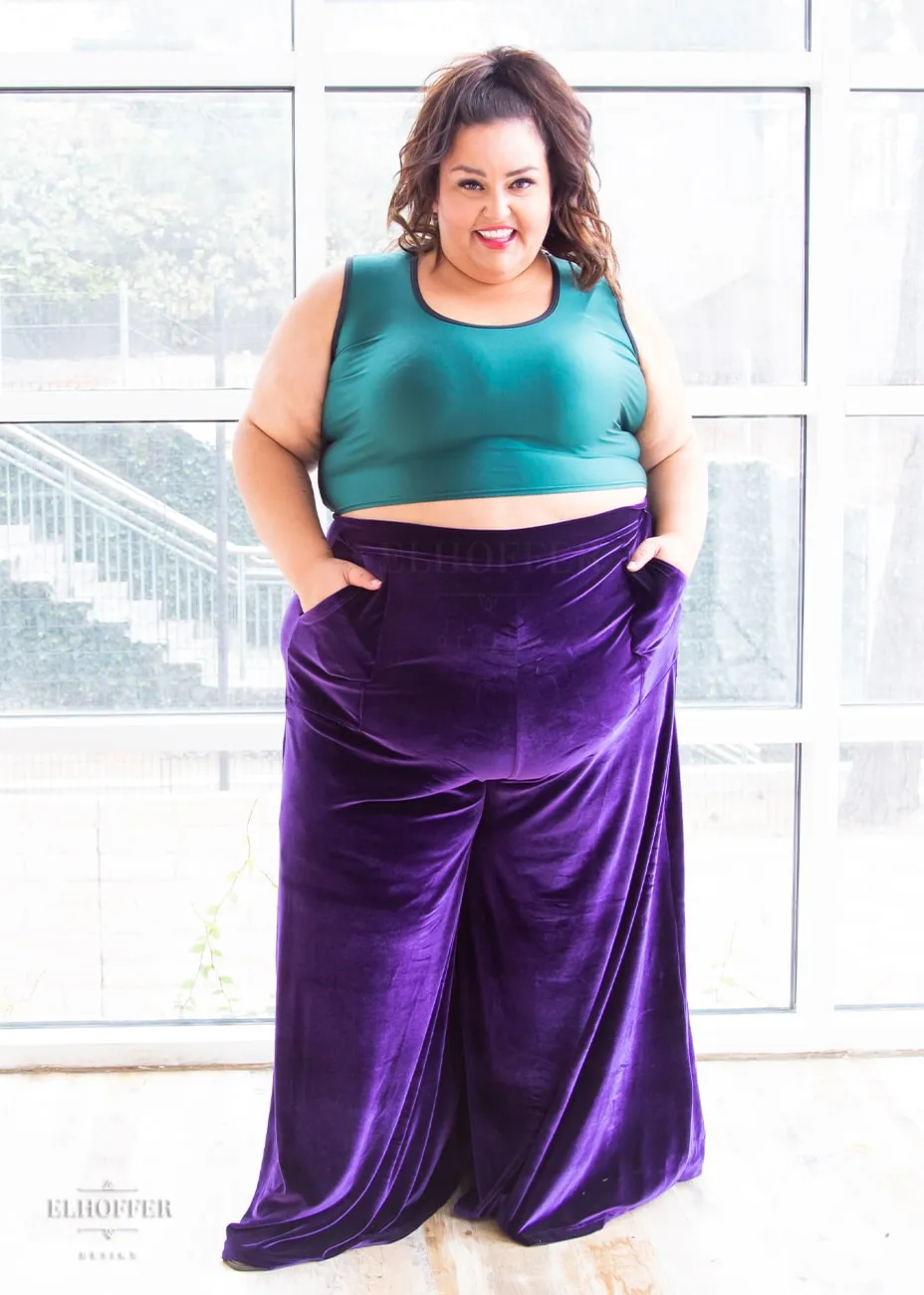 Essential Peggy Pant - Amethyst Velvet