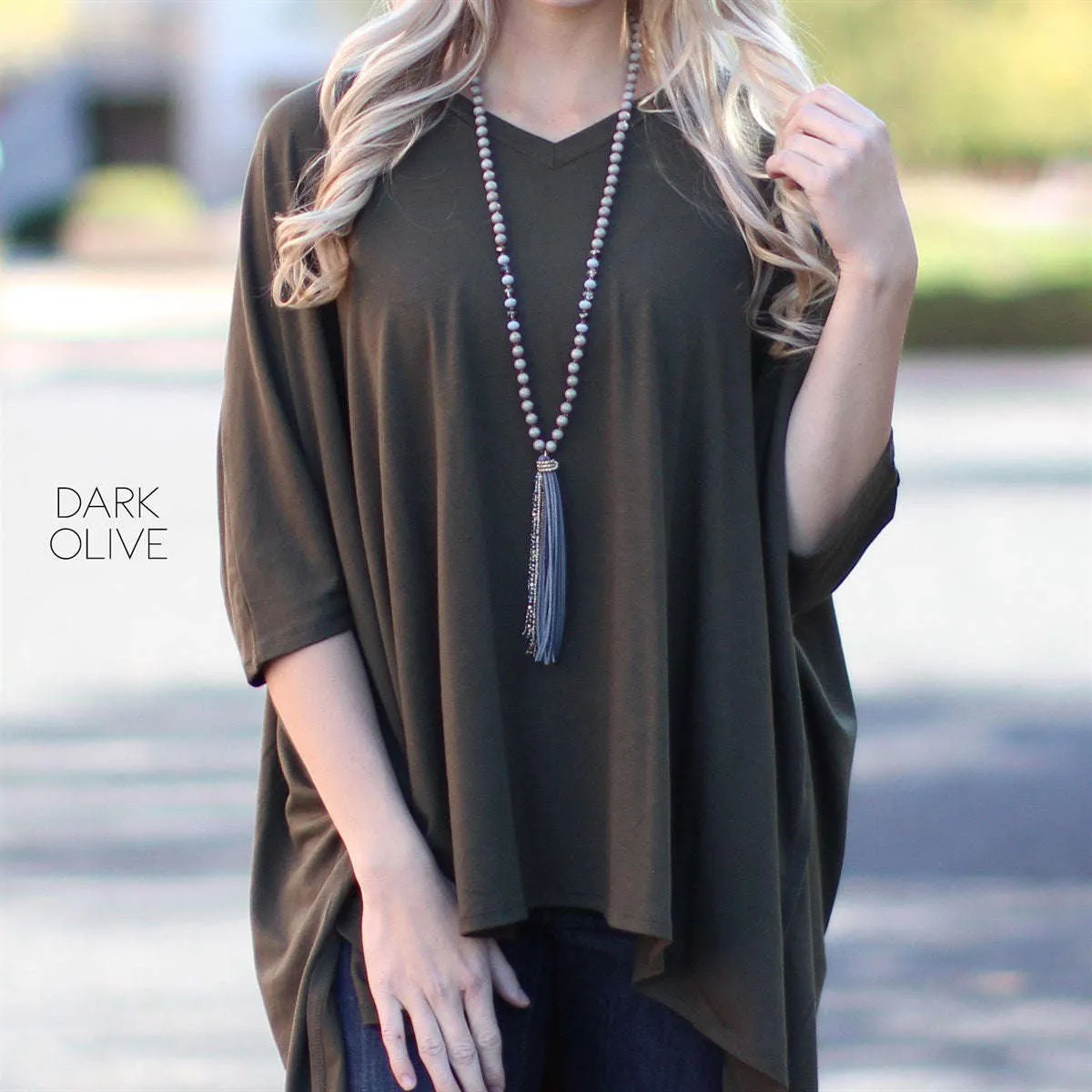 Flowy Poncho Tunic | S-XL