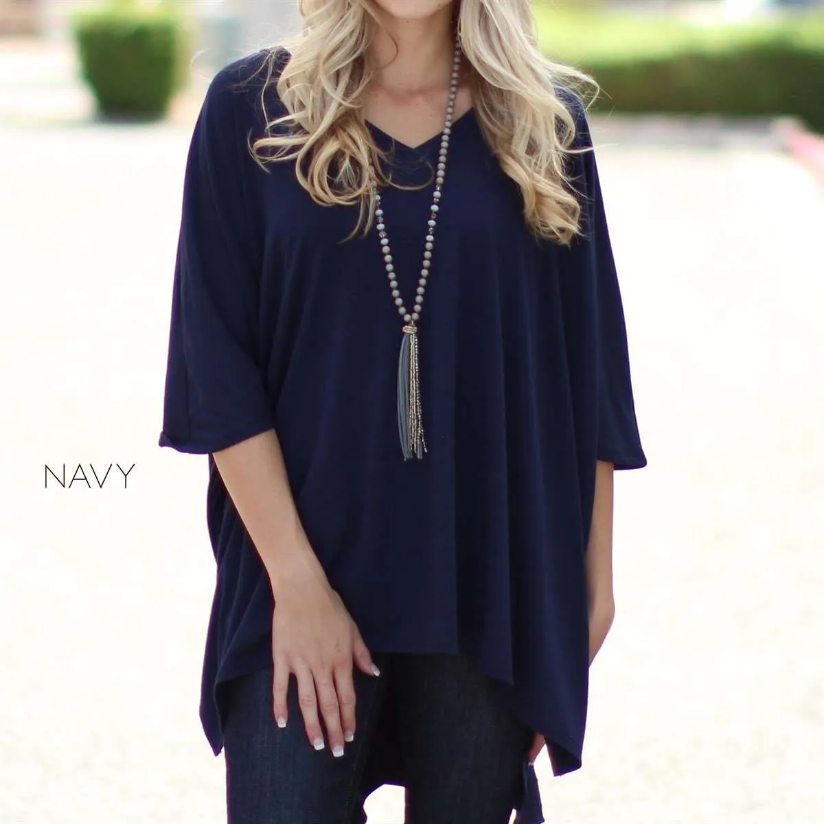 Flowy Poncho Tunic | S-XL