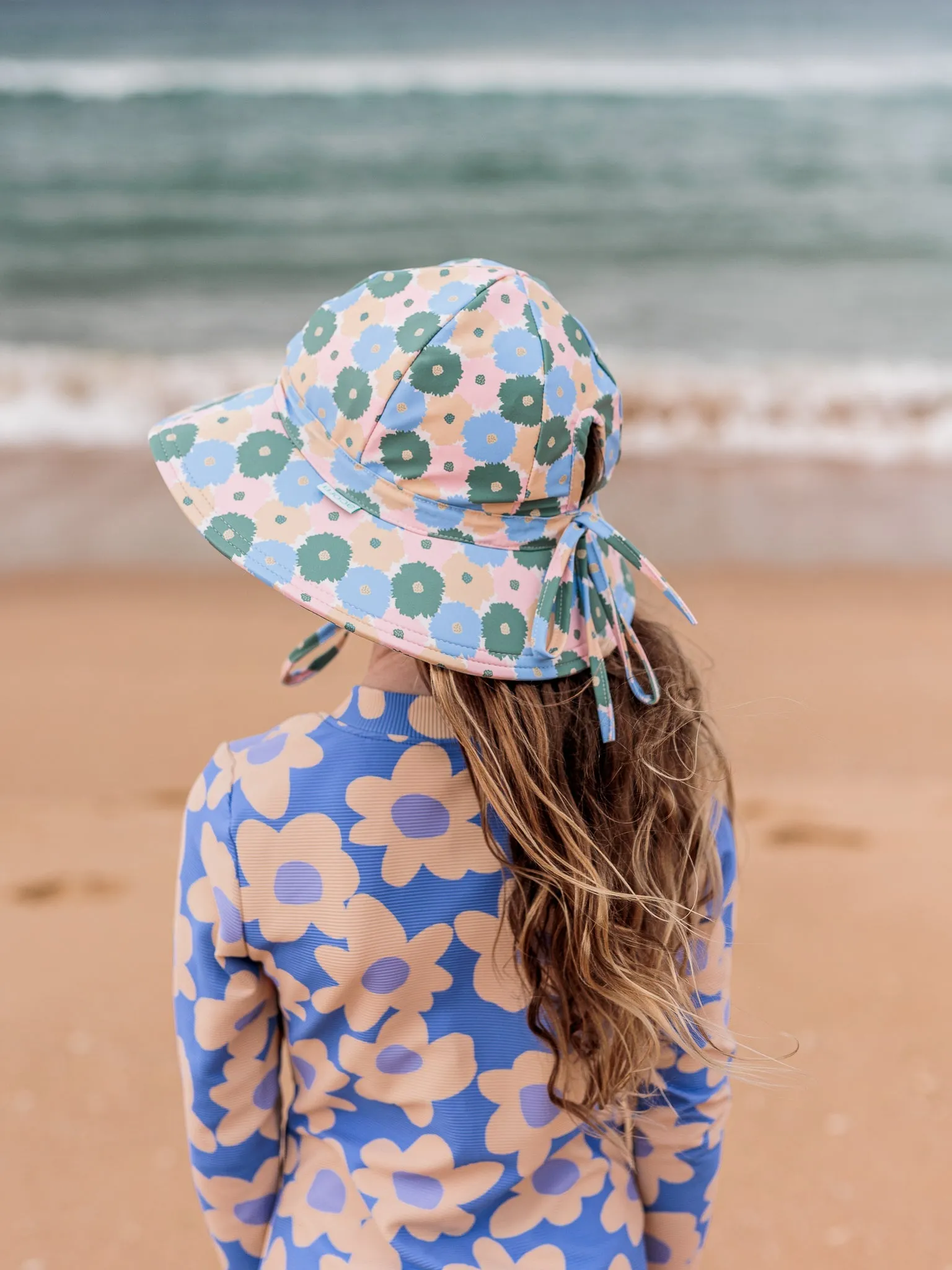 Full Bloom Wide Brim Swim Hat