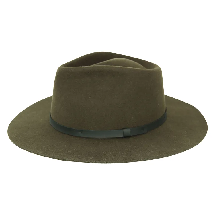 GC Hats Hunter Wide Brim Fedora - Olive