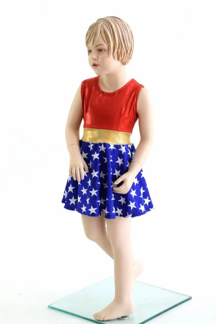 Girls Super Hero Skater Dress