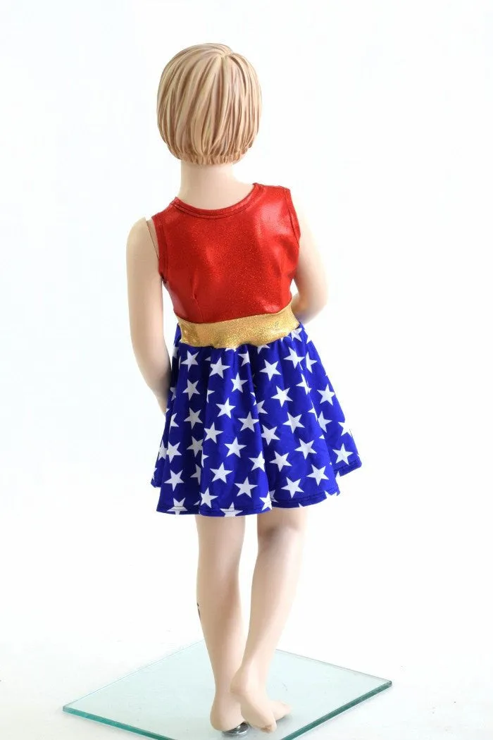 Girls Super Hero Skater Dress