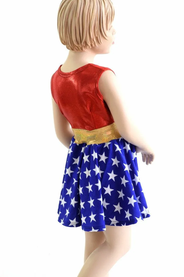 Girls Super Hero Skater Dress