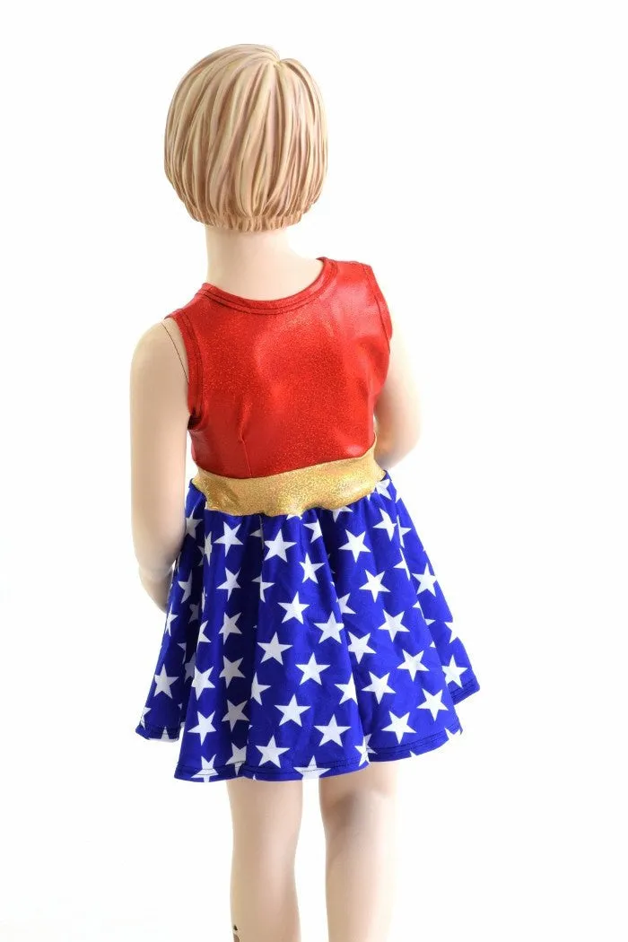 Girls Super Hero Skater Dress