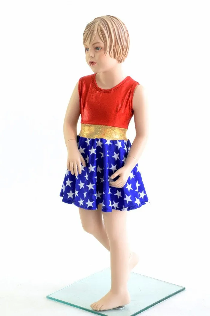 Girls Super Hero Skater Dress