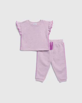 Infant Girl Cotton Candy Jogger Set