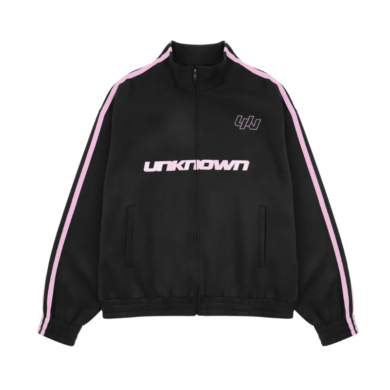 Jackets Pink Stripe Track Top | Unknown