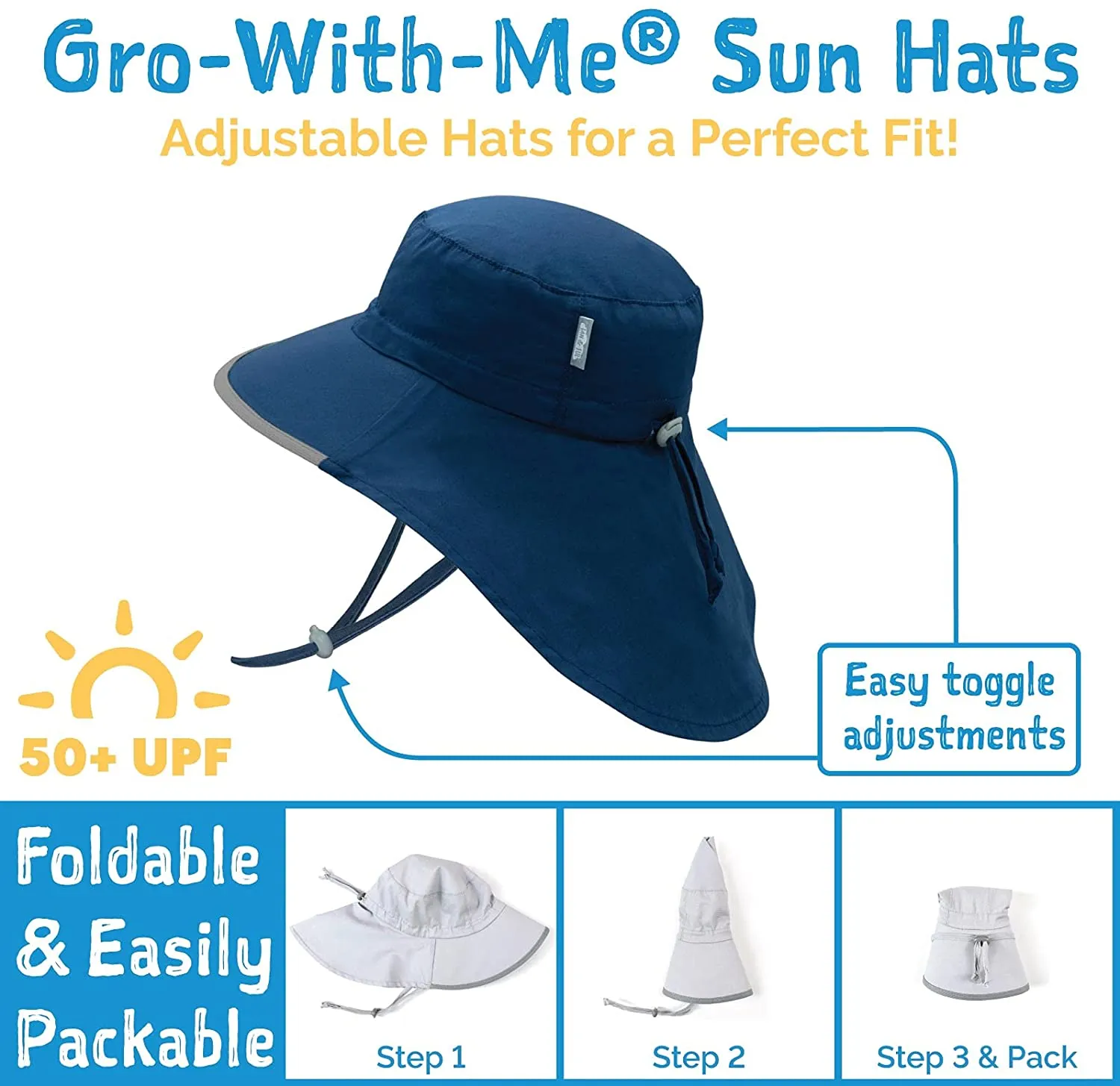 Jan & Jul Gro-With-Me Cotton Adventure Hat - Sand