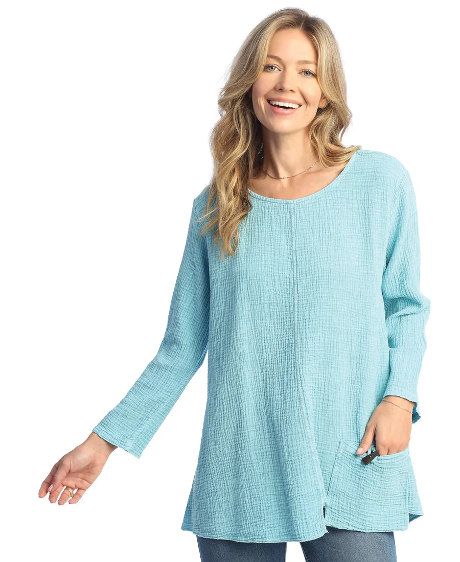 Jess & Jane Mineral Washed Double Gauze Tunic - M108