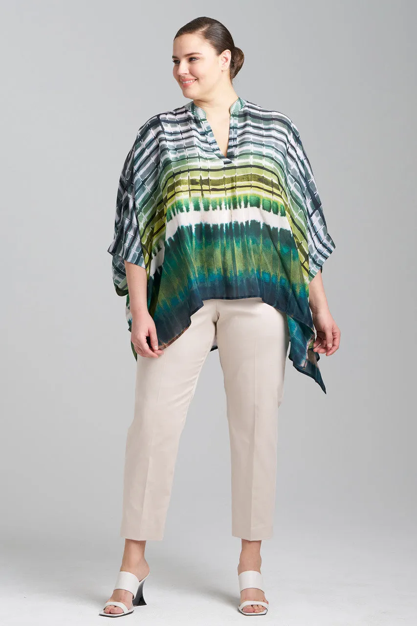 Lana Printed Obi Silk Caftan Top