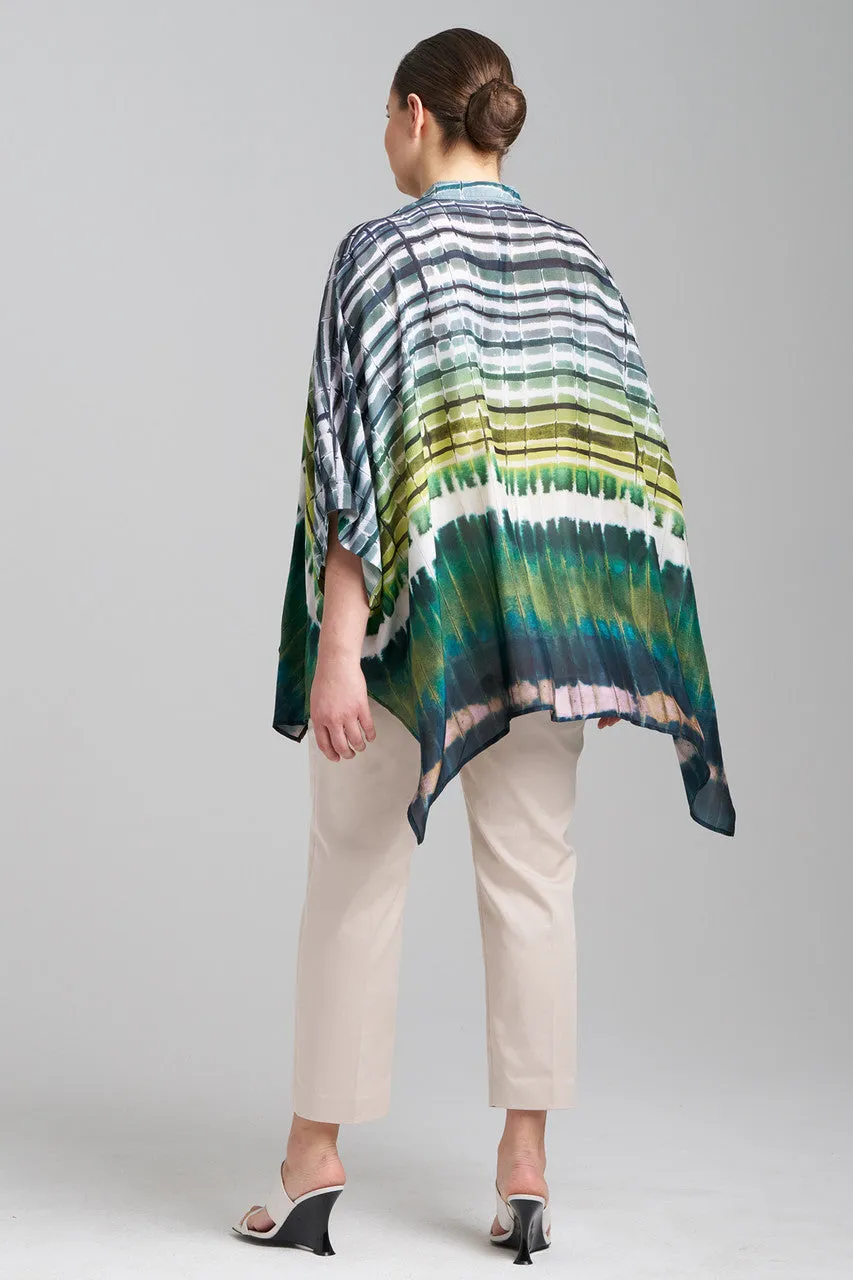 Lana Printed Obi Silk Caftan Top