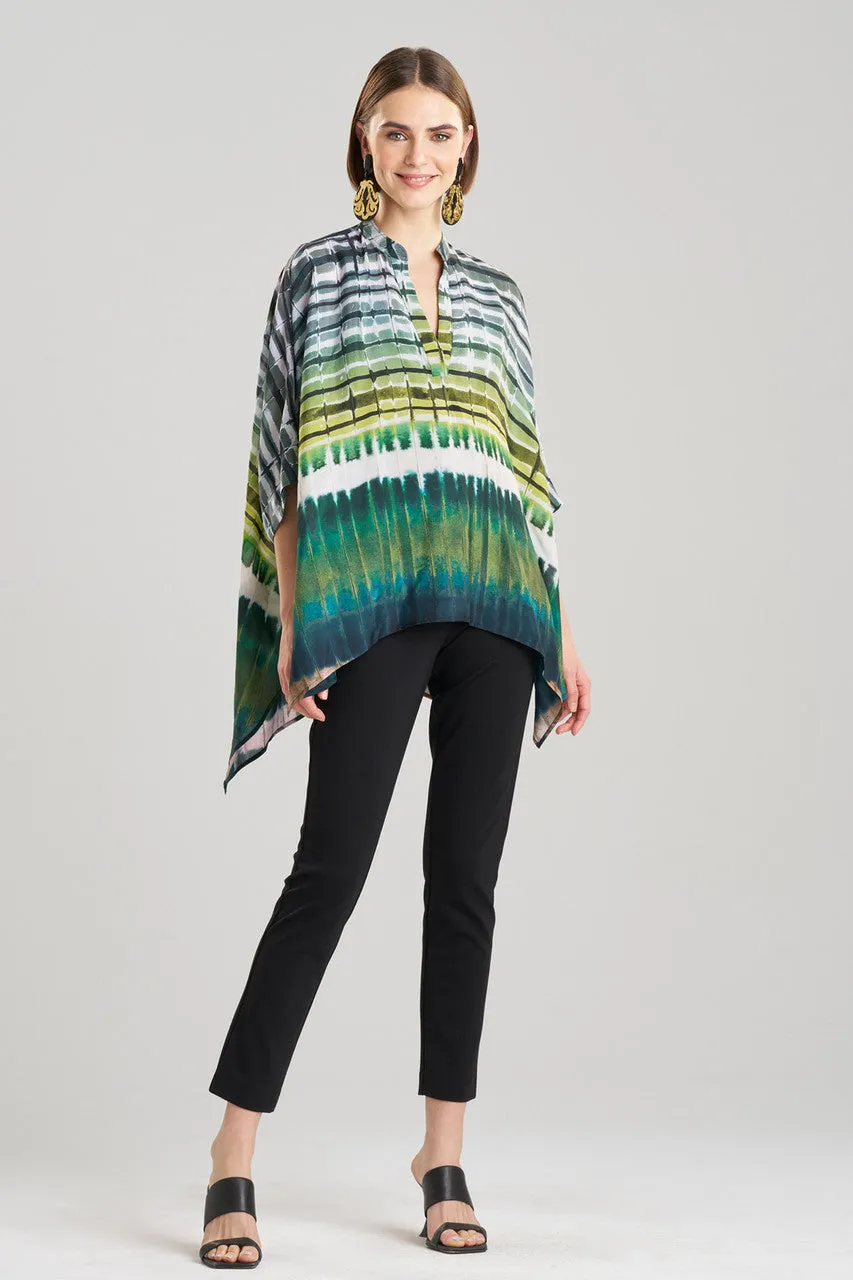 Lana Printed Obi Silk Caftan Top