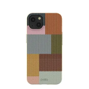 London Fog Knitted Patchwork iPhone 13 Case