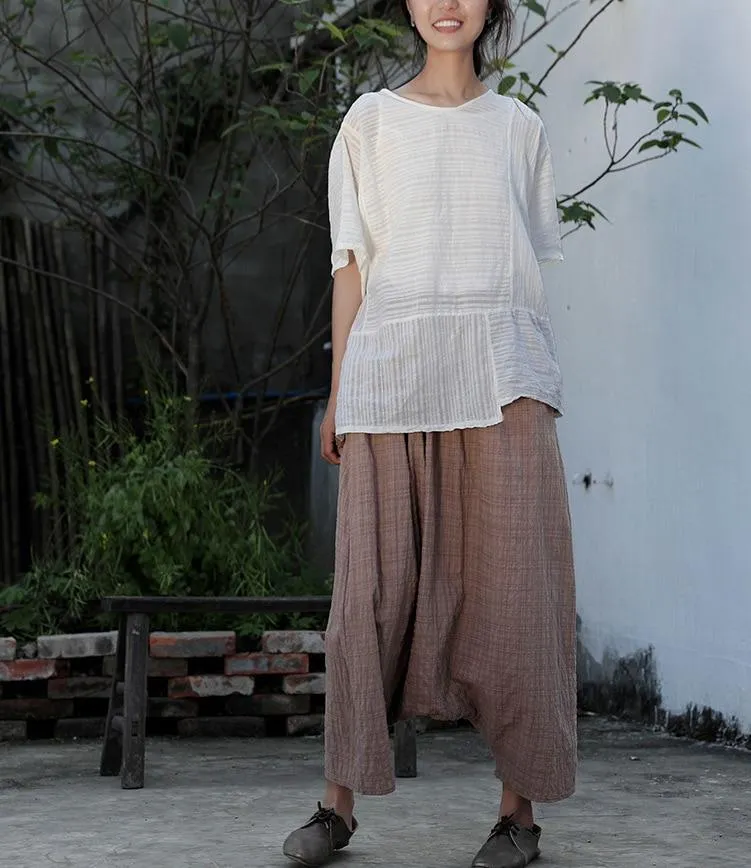 Loose Khaki Harem Pants | Lotus