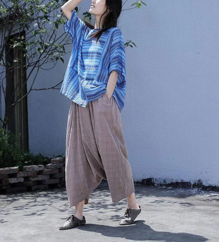 Loose Khaki Harem Pants | Lotus