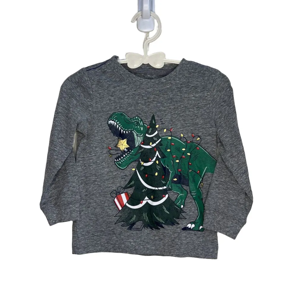 LS Dino Christmas Tree Onesie