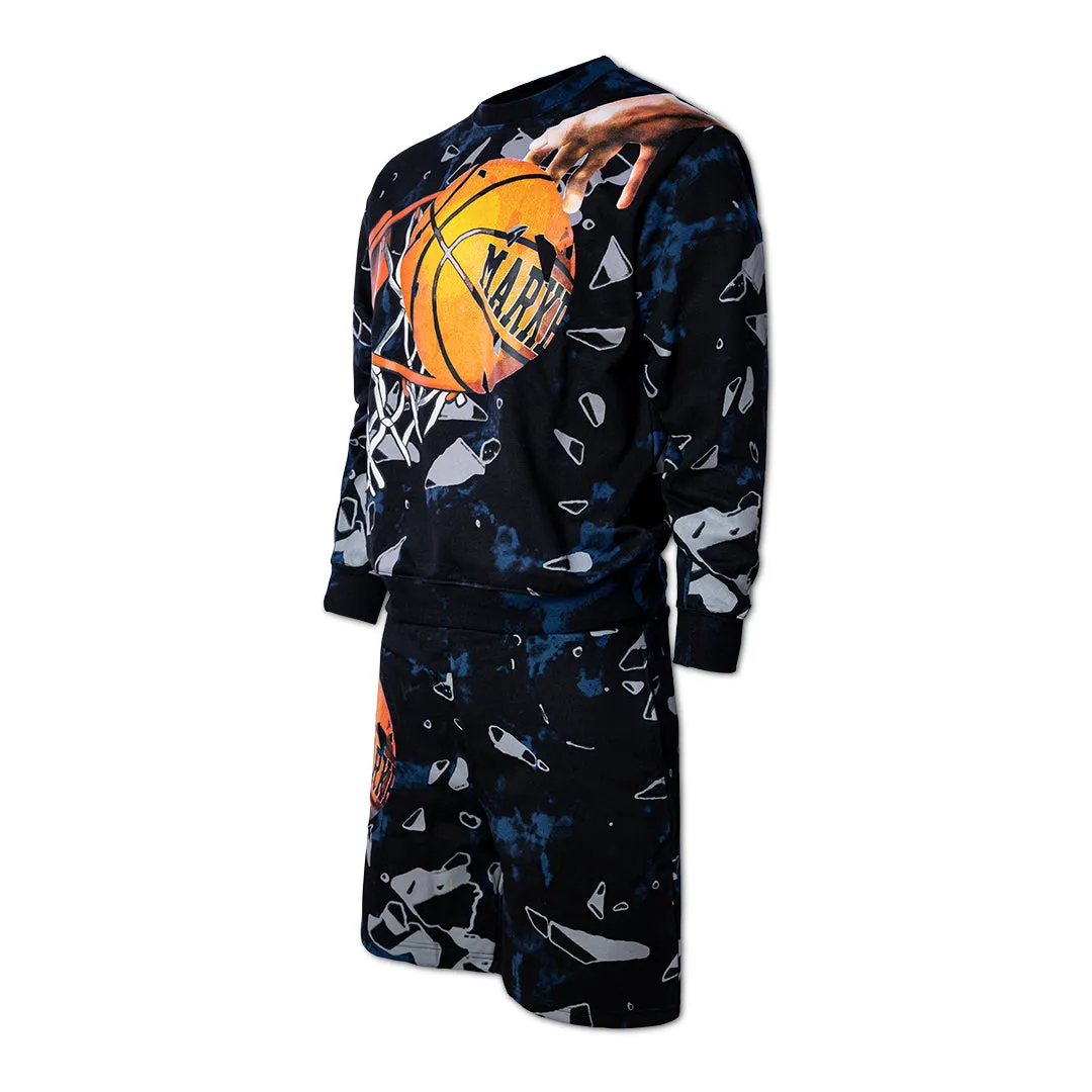 MARKET Shattered Backboard Tie-Dye Sweatshorts