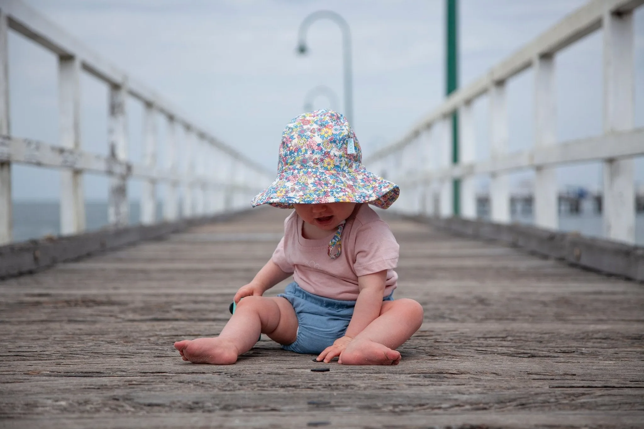 Olivia Wide Brim Infant Sunhat