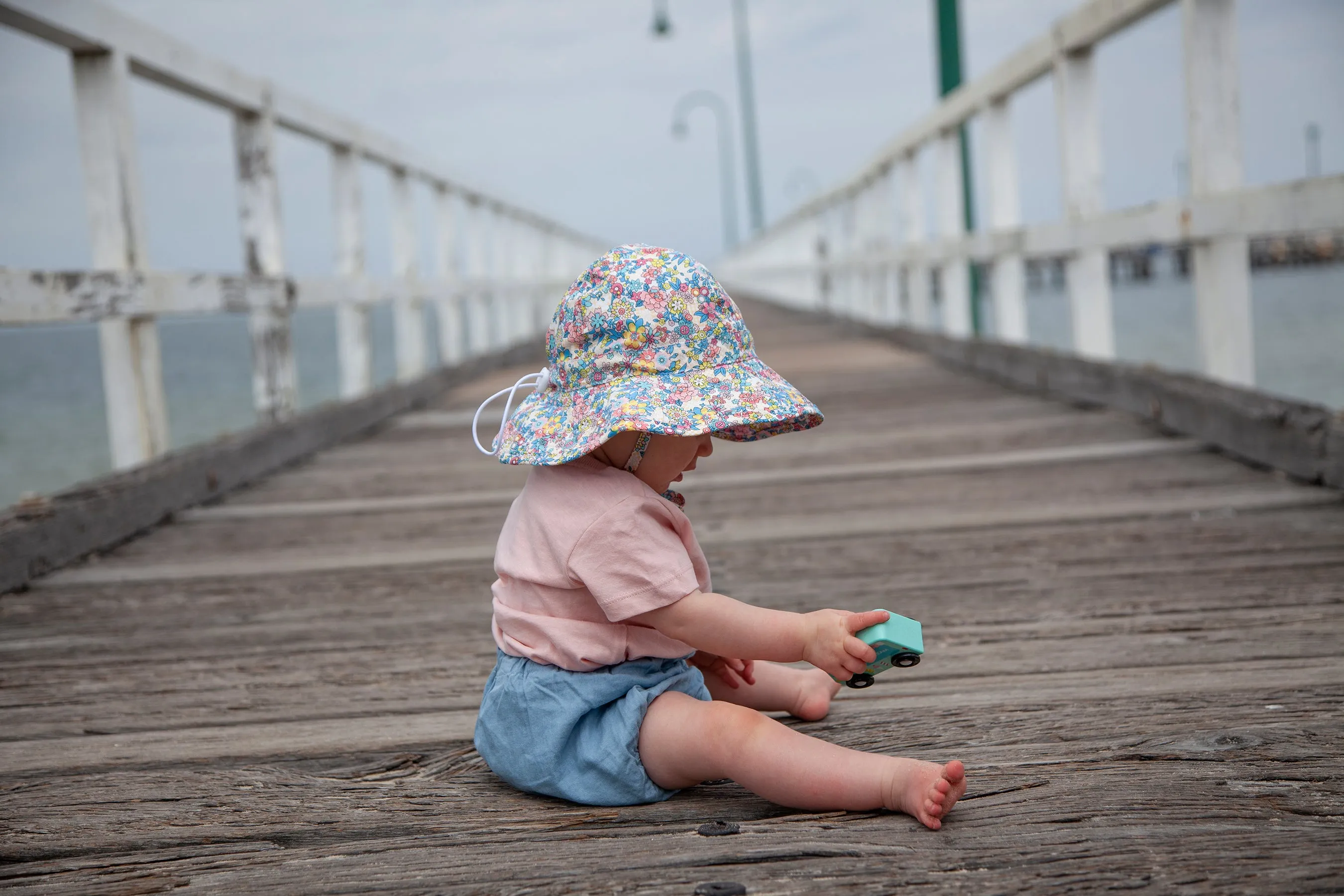 Olivia Wide Brim Infant Sunhat