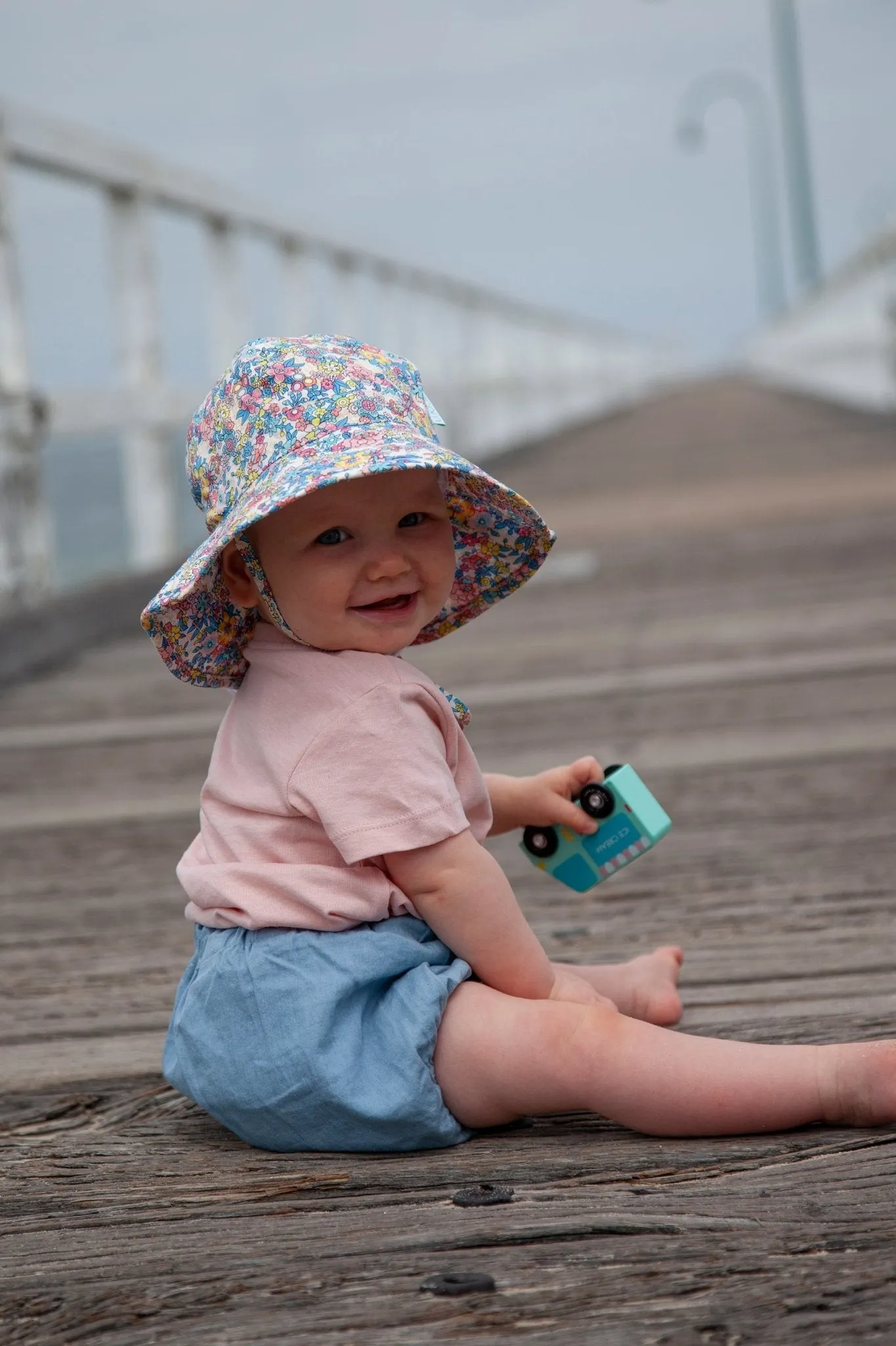 Olivia Wide Brim Infant Sunhat