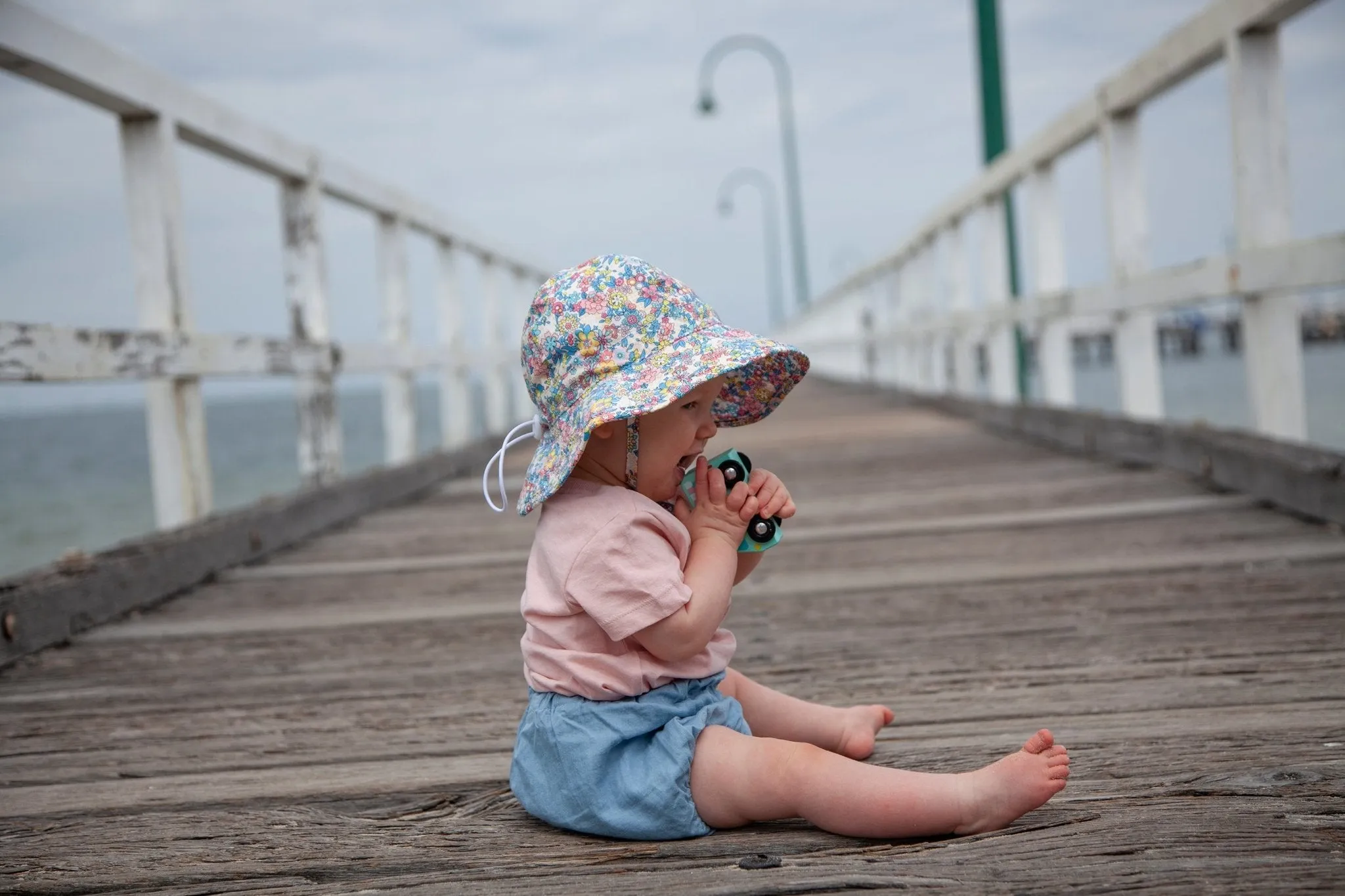 Olivia Wide Brim Infant Sunhat