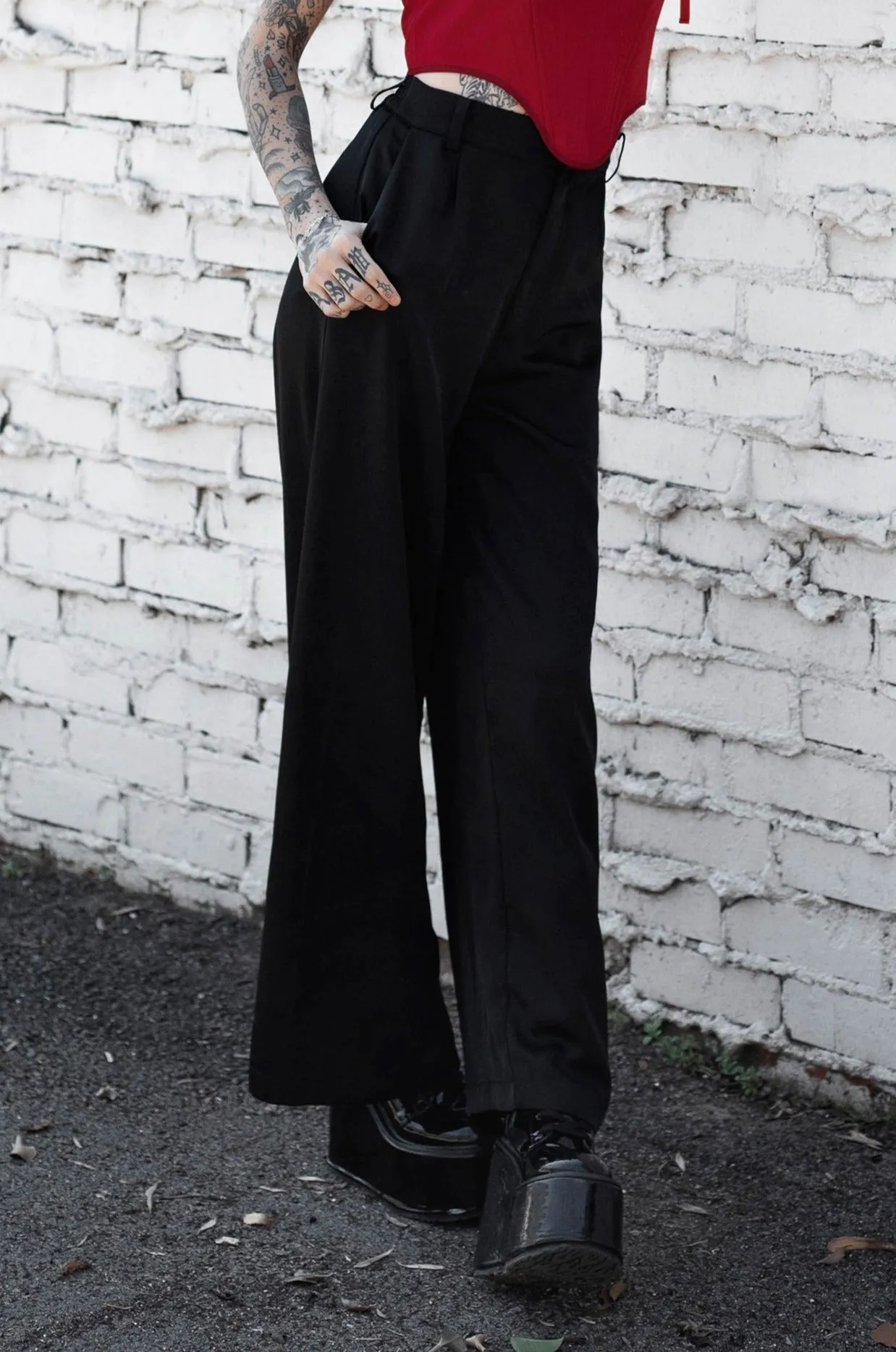 Onyx Palazzo Pants