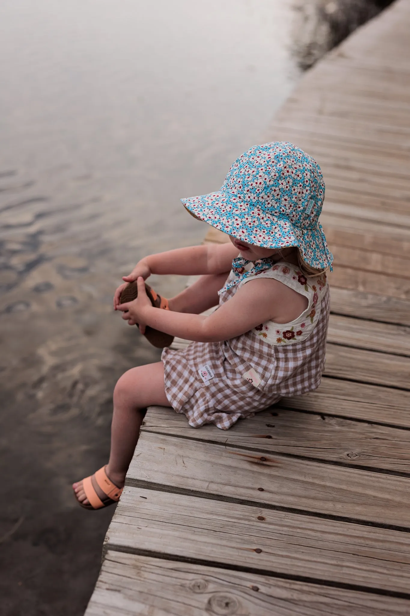 Poppie Wide Brim Reversible Sunhat