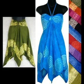 Premium Batik Border Convertible Top/Skirt