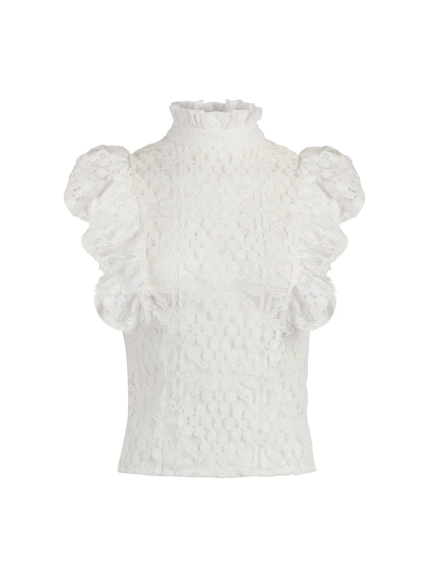 Ruffled Lace Blouse - 7th Avenue