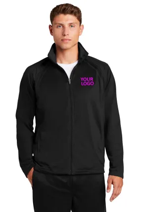 Sport-Tek Tricot Track Branded Jackets, Black/Black