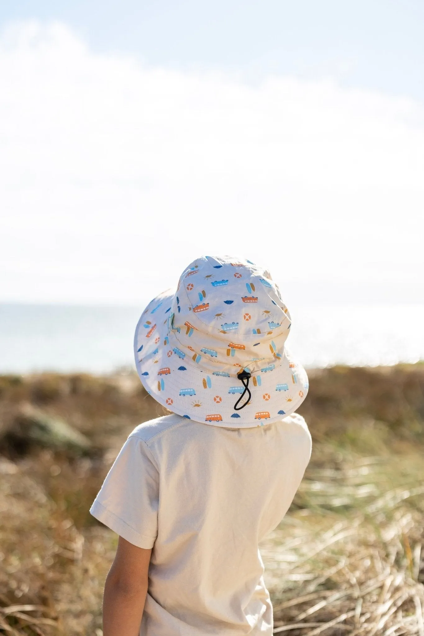 Sunrise Surf Wide Brim Bucket Hat