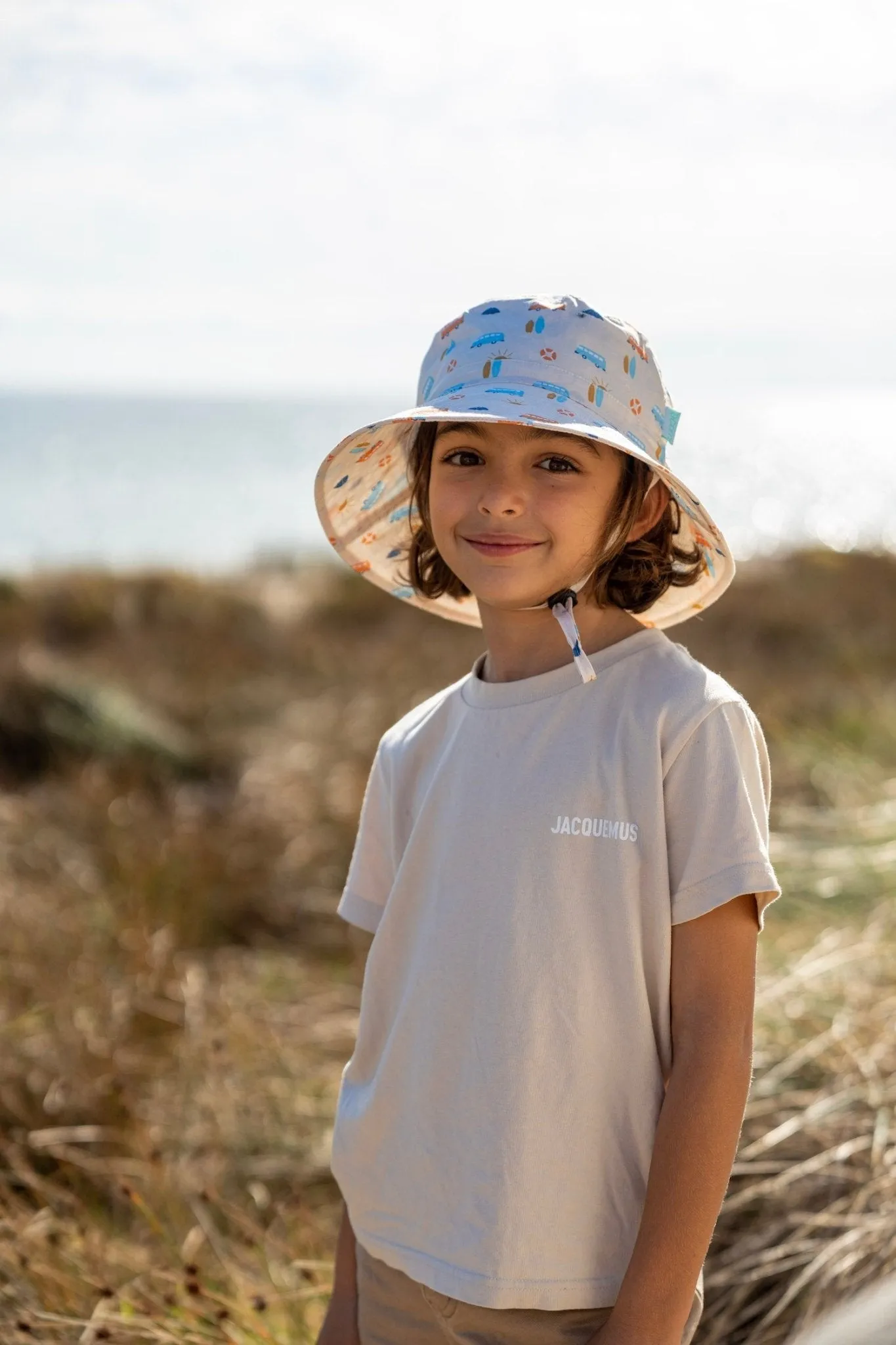 Sunrise Surf Wide Brim Bucket Hat