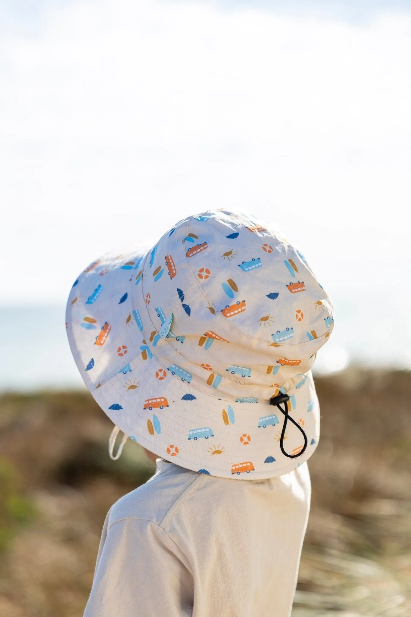 Sunrise Surf Wide Brim Bucket Hat