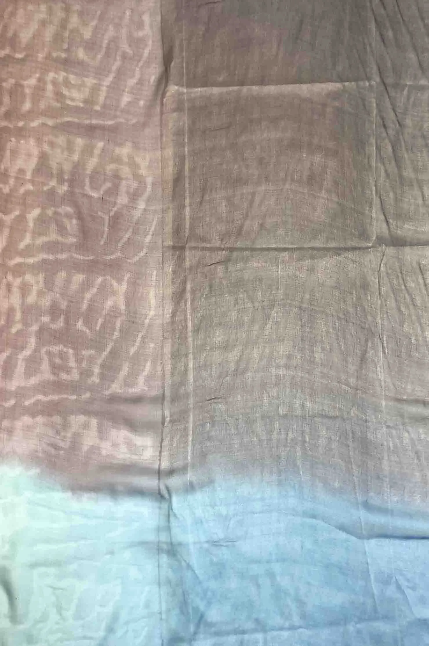 Swedish Blue, Cameo Blue, Plum Perfect, Windsor Wine Ombre Silk Chiffon 4D-1036 Fabric