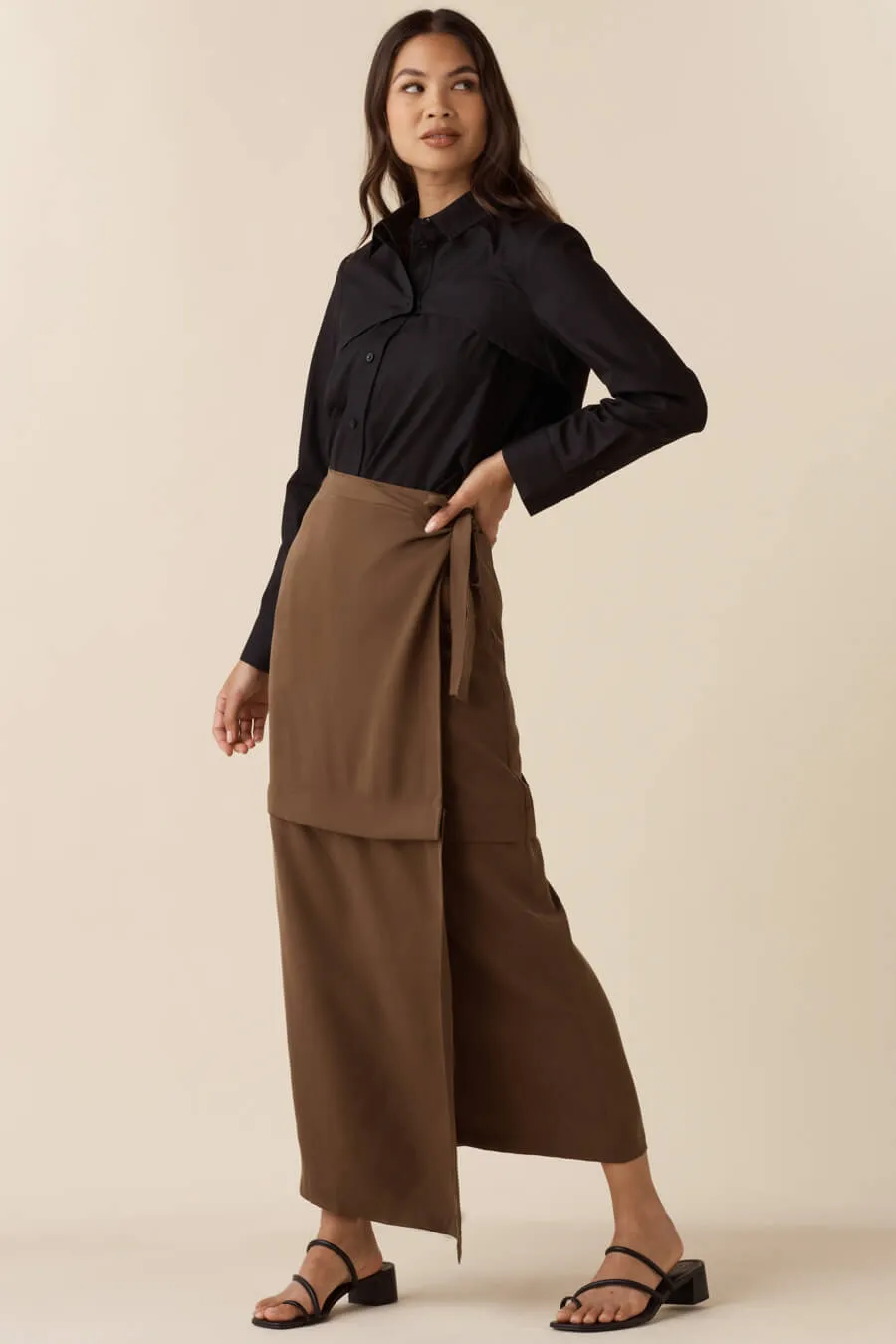 The Convertible Wrap Midi Skirt