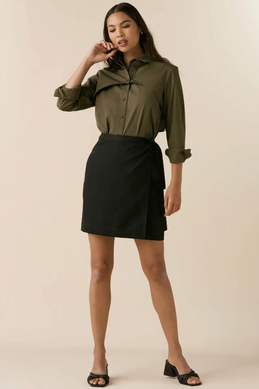 The Convertible Wrap Midi Skirt